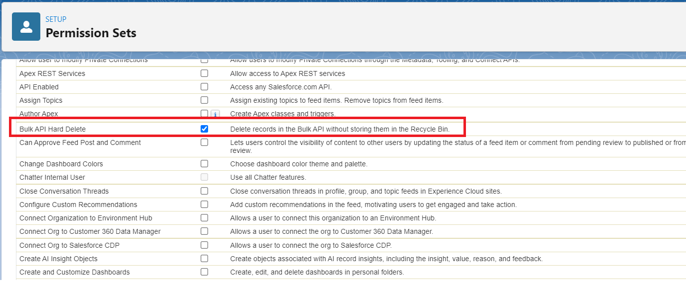 Select users and assign permission set