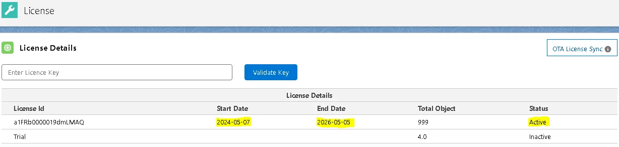 Checking Active License Status in Salesforce