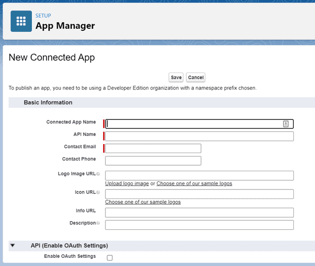 Create Connected App for Hub and Spoke org linking 3