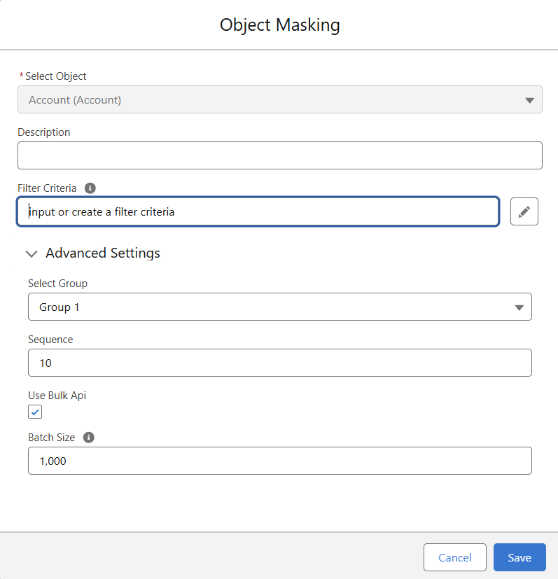 Object mapping fields